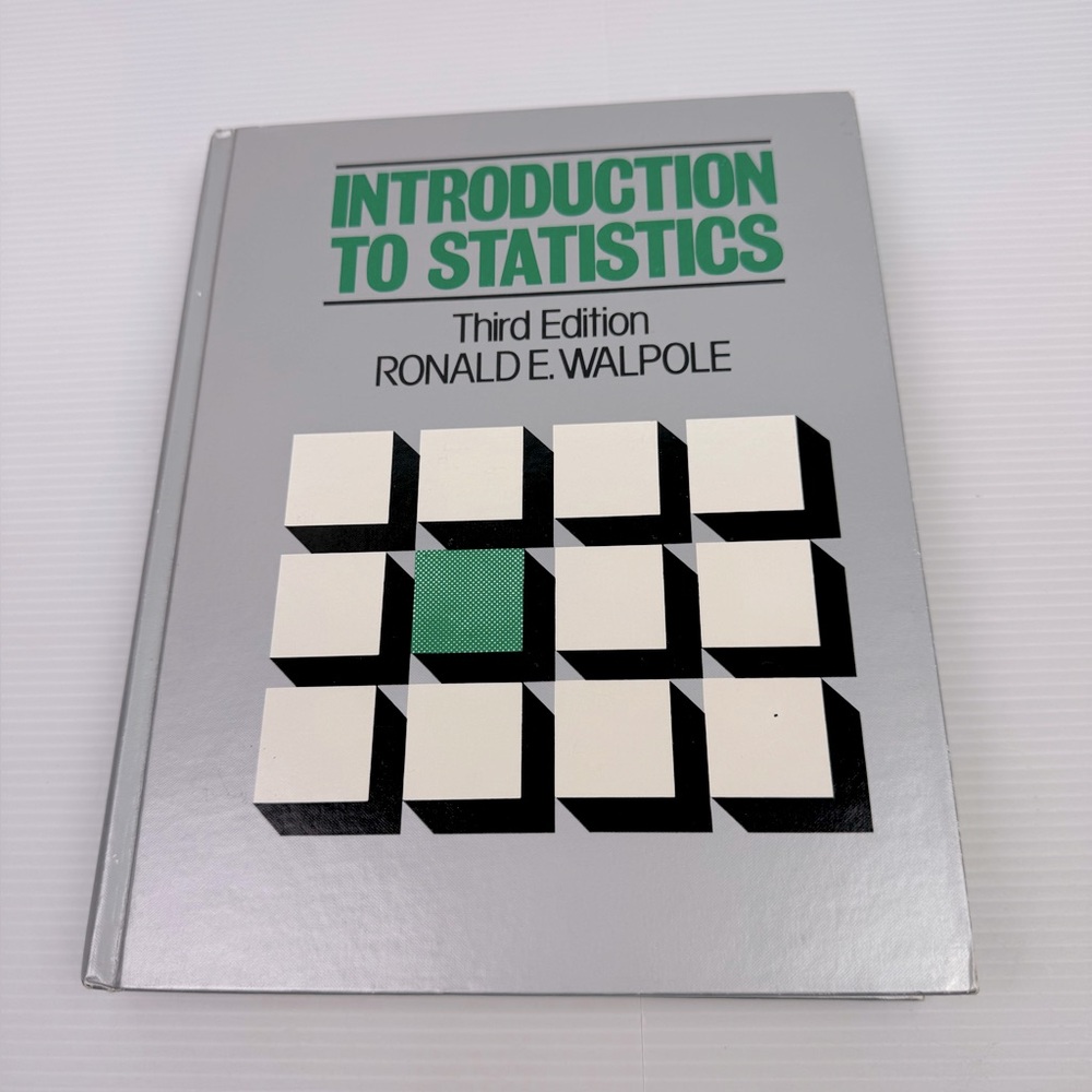 Introduction to Statistics Third Edition by Ronald E. Walpole (1982, Hardcover)